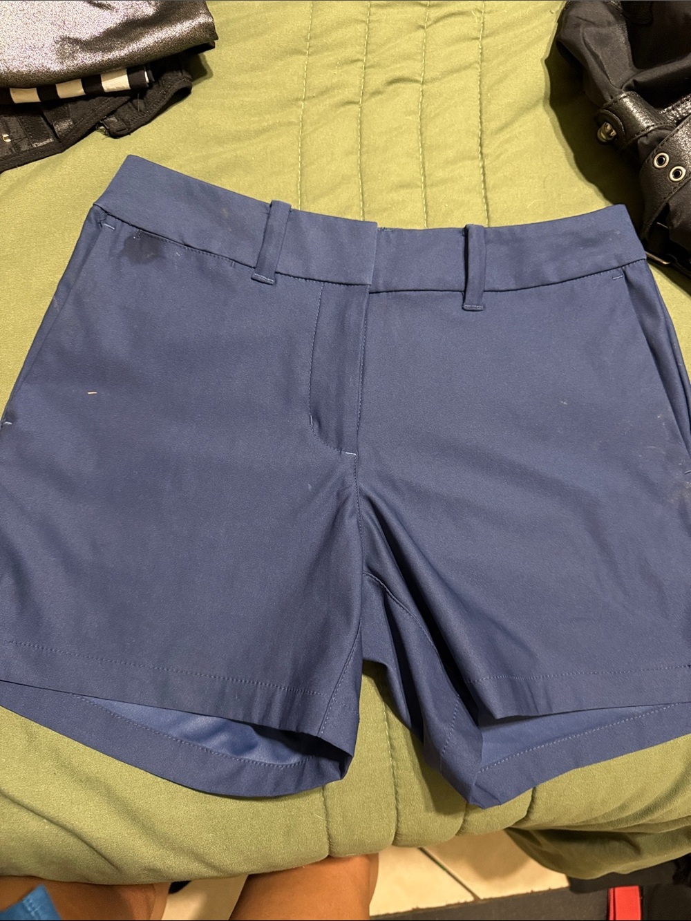 Nike Women's Navy High-Waist Tailored Shorts